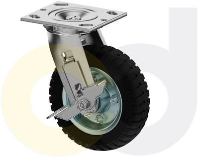 Casterdepot Top Plate Casters - Solid Monoprene Wheel - Capacities Up To 280 Lbs. - HC014.470