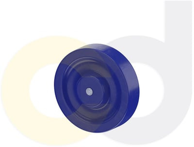 Casterdepot Top Plate Casters - Solid Urethane Wheel - Capacities Up To 350 Lbs. - HW003.815