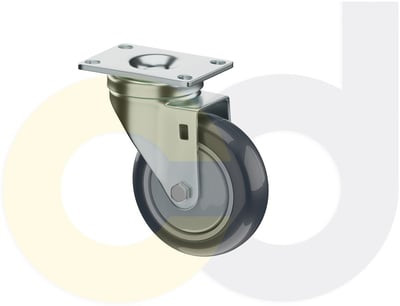 Casterdepot Top Plate Casters - Thermo-Urethane Wheel - Capacities Up To 350 Lbs. - HC015.9E6