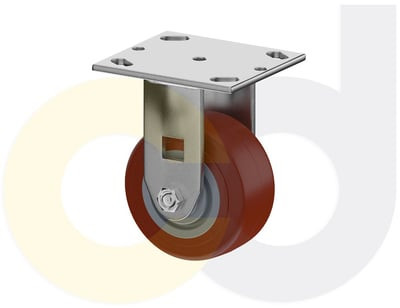 Casterdepot Top Plate Casters - Thermo-Urethane Wheel - Capacities Up To 800 Lbs. - HC016.5DA