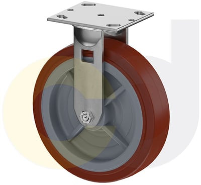 Casterdepot Top Plate Casters - Thermo-Urethane Wheel - Capacities Up To 800 Lbs. - HC016.72C
