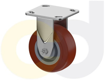 Casterdepot Top Plate Casters - Thermo-Urethane Wheel- Capacities Up To 800 Lbs. - HC016.33B