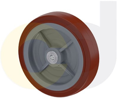 Casterdepot Top Plate Casters - Thermo-Urethane Wheel- Capacities Up To 800 Lbs. - HW065.B75