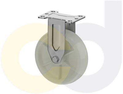 Casterdepot Top Plate Casters - White Nylon Wheel - Capacities Up To 350 Lbs. - HC016.A03
