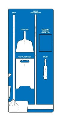 Clean & Mop Store-Boards™ & Combo Kits - PSB109BUWT