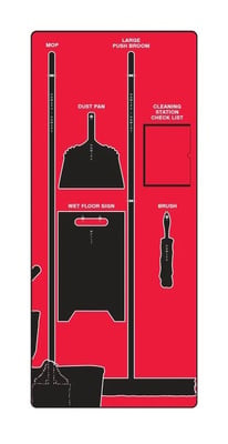 Clean & Mop Store-Boards™ & Combo Kits - PSB709RDBK