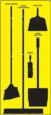 Clean & Sweep Store-Boards™ & Combo Kits - PSB714YLBK