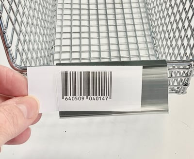 Clip-Label™ For Wire Baskets - HWBL-12165G