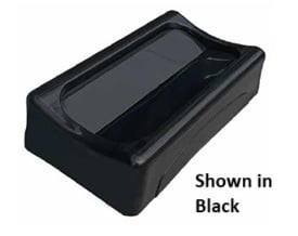 Crusader Thin Trash Cans - Accessories - HCTH-LDS-BLACK