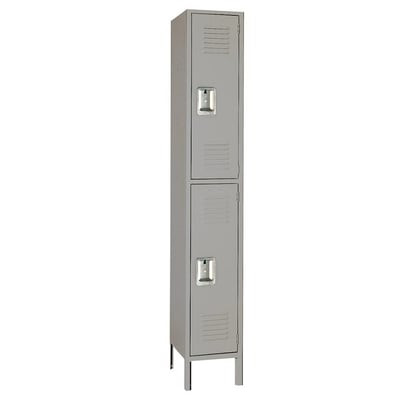 Double Tier Steel Lockers - H5202SU-GRAY