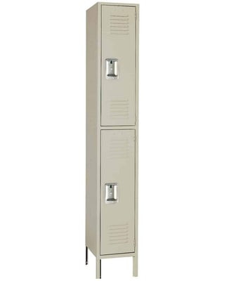 Double Tier Steel Lockers - H5222-PUTTY