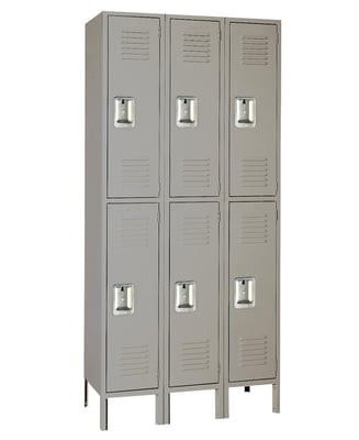 Double Tier Steel Lockers - H52523-GRAY