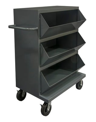 Durham Mobile Storage Bins - HMSB3-2036-95