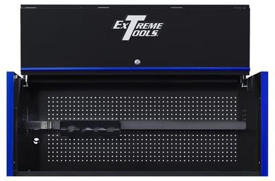 Dx Series Roller Cabinet With Power Tool Drawer & Extreme Power Workstation® Hutch - HDX552501HC-BKBL