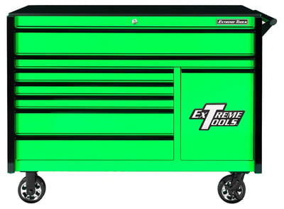 Dx Series Roller Cabinet With Power Tool Drawer & Extreme Power Workstation® Hutch - HDX552508RC-GNBK
