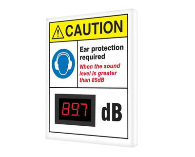 Electronic Decibel Meter Signs - SCS605