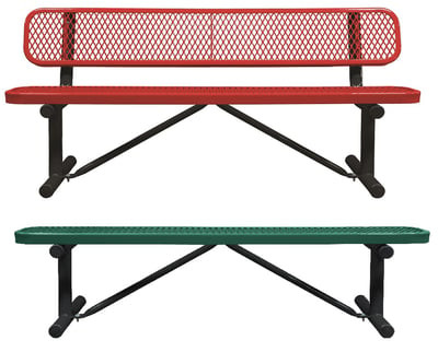 Expanded Metal Benches - HB6WB-SM
