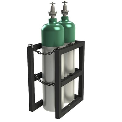 Gas Cylinder Racks - HGCRV-162430-08T