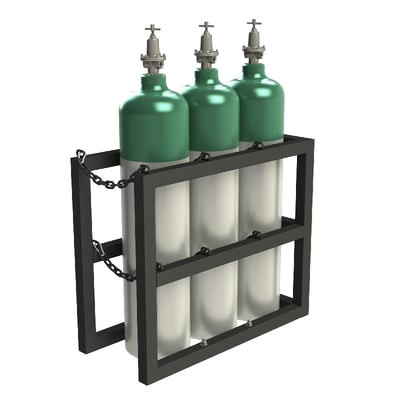 Gas Cylinder Racks - HGCRV-163630-08T