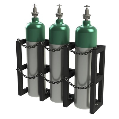 Gas Cylinder Racks - HGCRV-441230-08T
