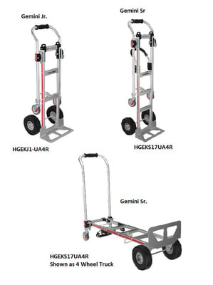 Gemini® Convertible Hand Trucks - HGEKS17UA4R