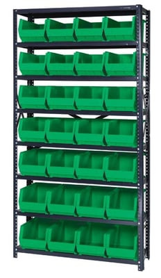 Giant Open Hopper Bin Storage System - HQSBU-240-G