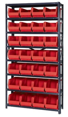 Giant Open Hopper Bin Storage System - HQSBU-240-R