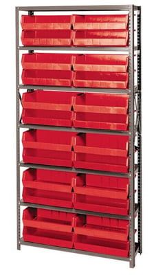 Giant Open Hopper Bin Storage System - HQSBU-245-R