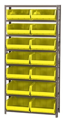 Giant Open Hopper Bin Storage System - HQSBU-250-Y