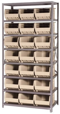 Giant Open Hopper Bin Storage System - HQSBU-255-I