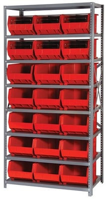 Giant Open Hopper Bin Storage System - HQSBU-255-R