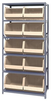 Giant Open Hopper Bin Storage System - HQSBU-270-I