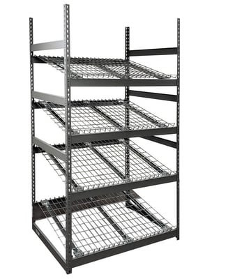 Gravity Flow Rack- Standard Duty- Built With Rivet Rack - HBR483684