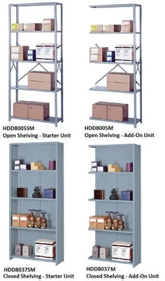 Heavy Duty 36" Wide Industrial Shelving - HDD8006M