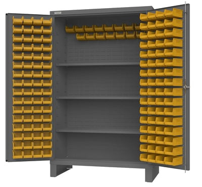 Heavy Duty Cabinets With Hook-On-Bins® & Shelves - HJC-144-3S-95