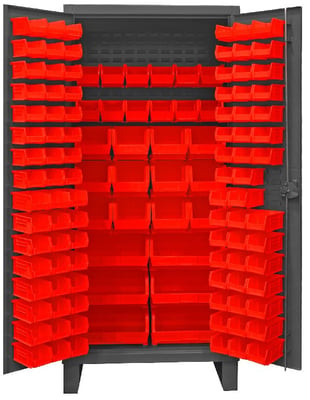 Heavy Duty Storage Cabinets With Hook-On Bins - HHDC36-126-1795