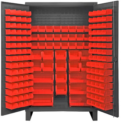 Heavy Duty Storage Cabinets With Hook-On Bins - HHDC48-162-1795