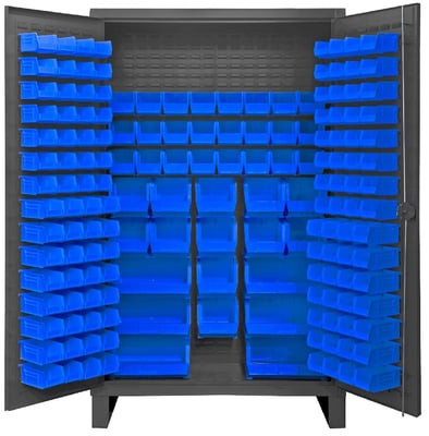 Heavy Duty Storage Cabinets With Hook-On Bins - HHDC48-162-5295