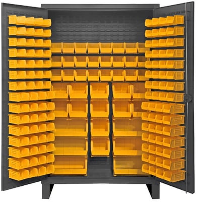 Heavy Duty Storage Cabinets With Hook-On Bins - HHDC48-162-95