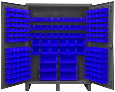 Heavy Duty Storage Cabinets With Hook-On Bins - HHDC60-198-5295