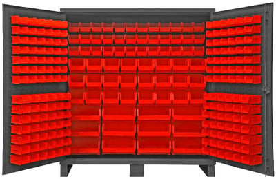Heavy Duty Storage Cabinets With Hook-On Bins - HHDC72-240-1795