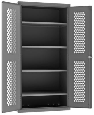 Heavy Duty Ventilated Cabinets With Adjustable Shelves - HEMDC-362472-4S-95