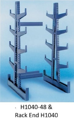 Heavy-Duty Bar Racks - Double Faced - H1050-48-YL