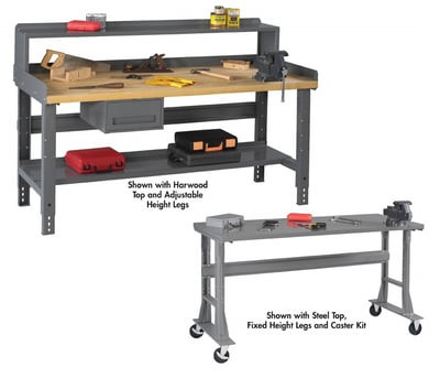 Heavy-Duty Industrial Workbenches - HWBA-1-3672S