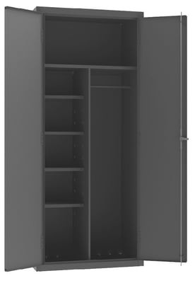 Janitorial Cabinets With Wardrobe/Broom Storage - H3500-HDL-95