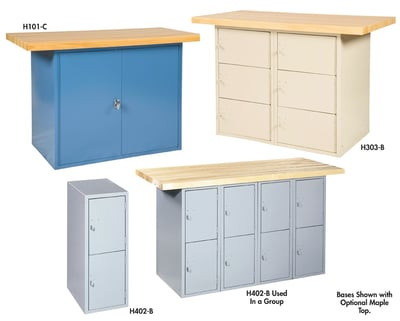 Locker & Cabinet Benches - H303-B-BL