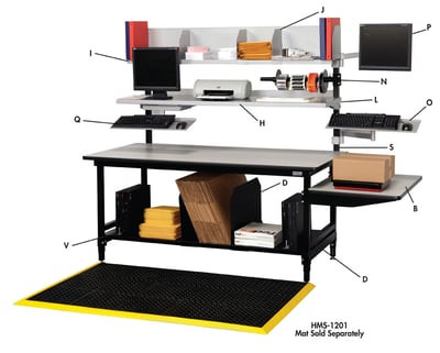 Manifest Workstation By Dehnco - HMS-1201