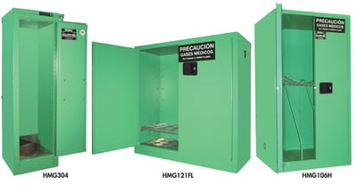 Medical Gas Storage Cabinets - HMG306HFL