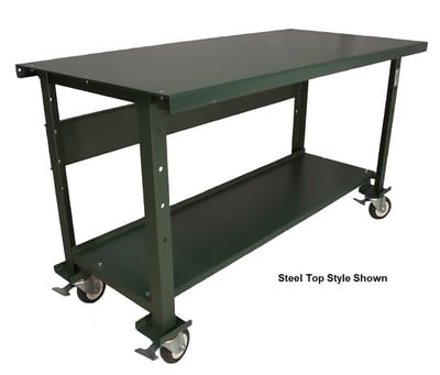 Mobile Open Leg Heavy Duty Workbench - H124-529-166-30-E