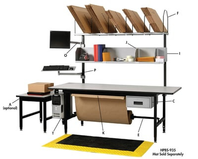 Packing Workstation By Dehnco - HPBS-935
